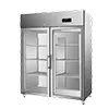 Vitrina refrigerada con puerta de vidrio